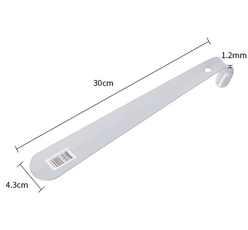 Длинный рог из нержавеющей стали 24 дюйма 11,8 дюйма 30 см Металлический рог для обуви с отверстием и ручкой