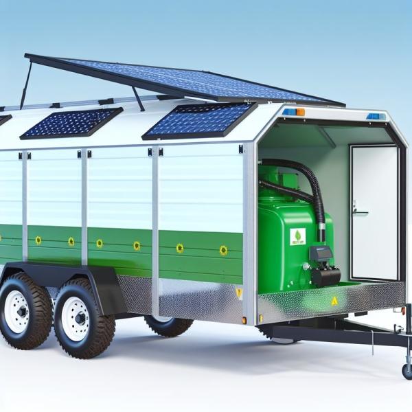 Eco-Friendly Compact Farm Trailer for Bulk Material Transport and Precision Cargo Handling