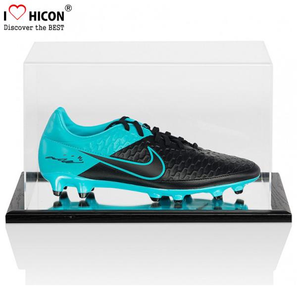 Dustproof Custom Clear Acrylic Football Sneaker Shoes Display Case
