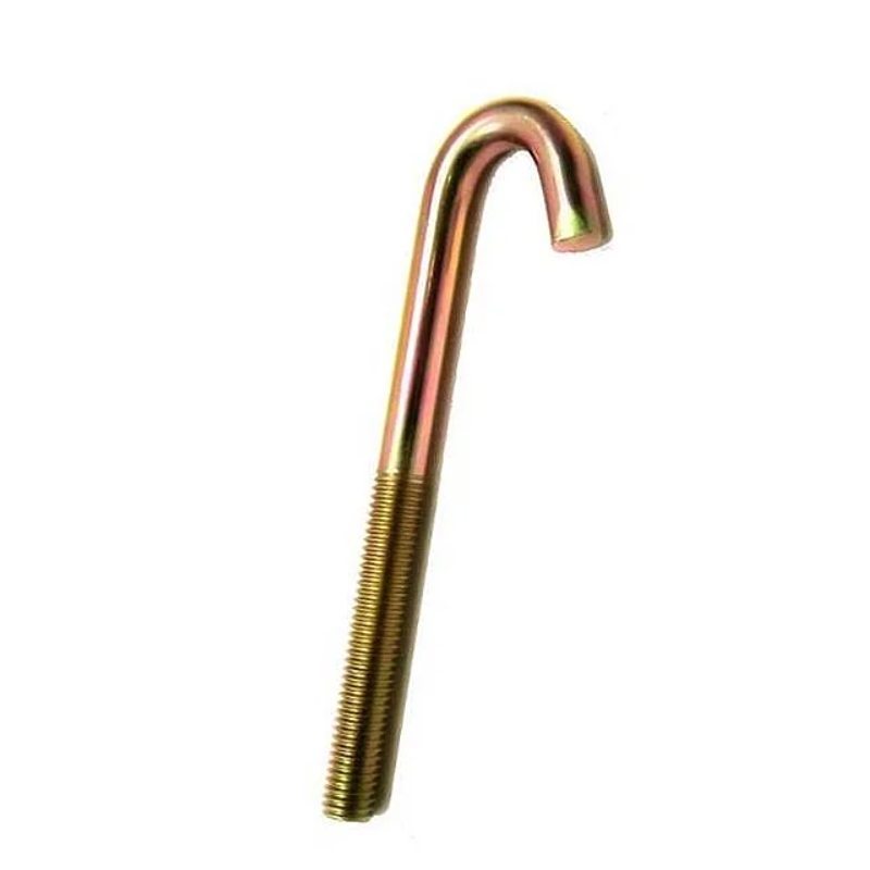Hot-dip galvanized carbon steel L-type J-type foundation anchor bolts M12 grade8.8 10.9 5/8