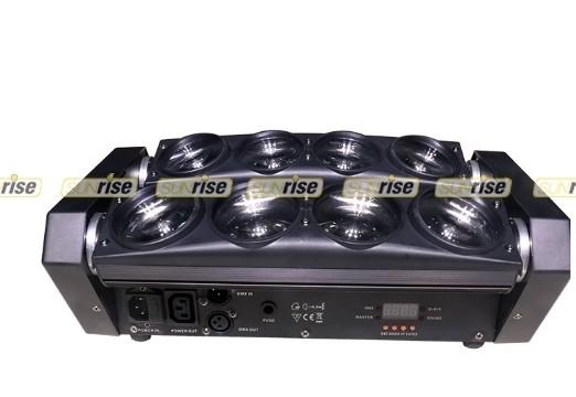 150W 8x10w Rgbw Beam Spider Moving Head Light , Dj Spider Lights White Color