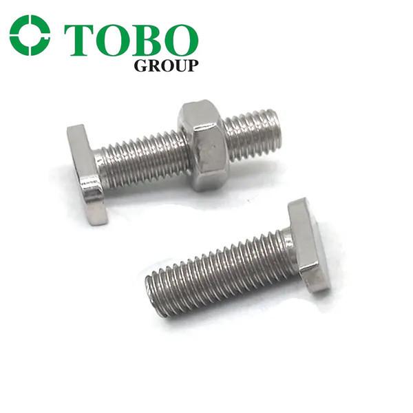 No parafuso de aço inoxidável da cabeça do parafuso SS304 SS316 T de JIS 1166 conservado em estoque T para o sistema de montagem solar