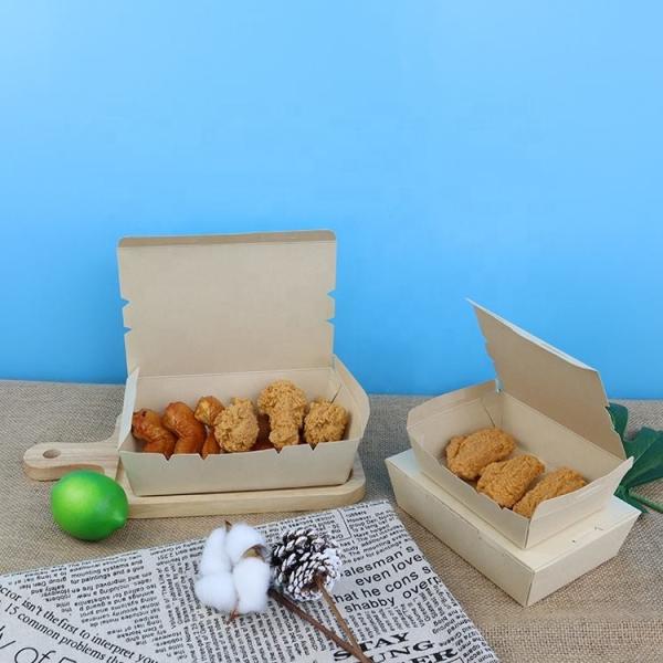 #1 Customized Eco Friendly Takeout Salad Box Eco Friendly Lunch Kraft Paper Box Fast Food To Go Container