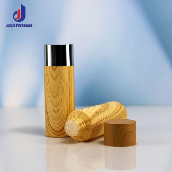 Bouteille en plastique personnalisée pour soins de la peau 100 ml 120 ml PET pompe de lotion Bouteille pour emballage cosmétique de soins de la peau