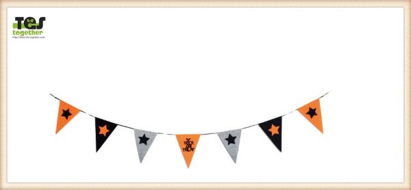 Halloween Decoration Triangle Flag Halloween Lettress Halloween Party Hall Bar Decorative Flag Banner Report