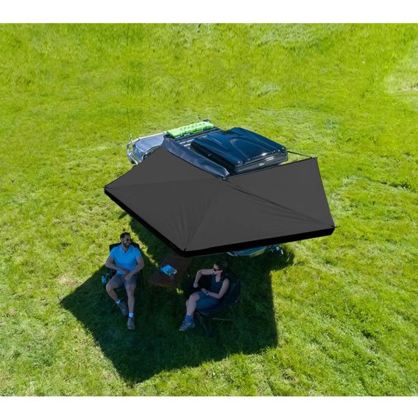 Camping Oversized Sunshade  Rain Proof Oxford Cloth  Fully Automatic Pole Fan Shaped Car Side Tent