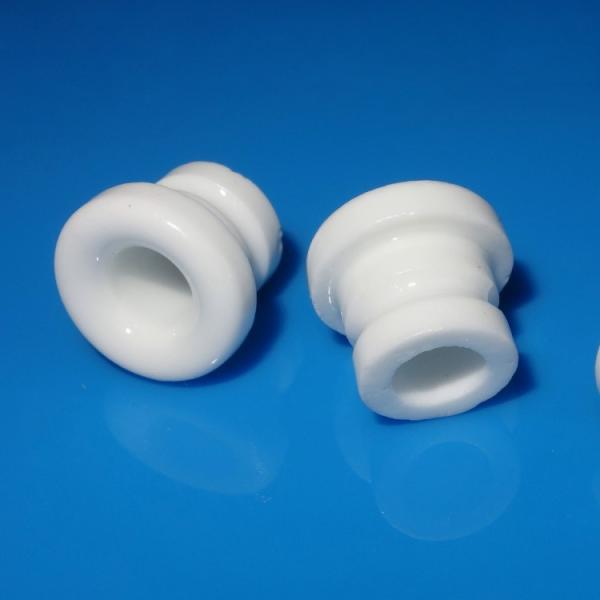 Grooved Ceramic Yarn Guides , Ceramic Guides For Textile Machines Anti Magnetic