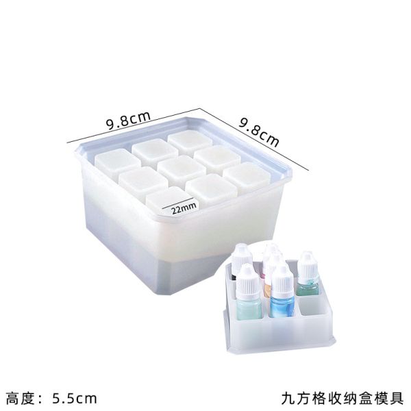 DIY crystal dropper molds, multiple beautiful and creative lipstick storage boxes, silicone molds, spot wholesale
