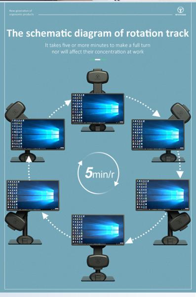 Neck Therapy Instrument Of Laptop LCD Monitor Mount To Relax Pain 230mm/min