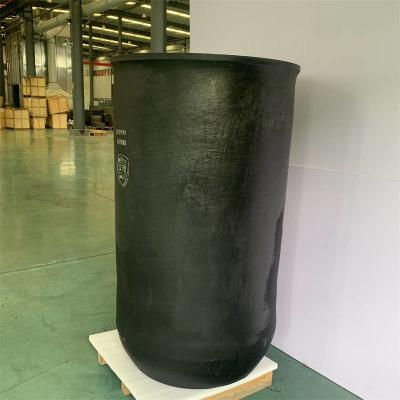 Aluminum Cylindrical Refractory Crucible Black Large Crucible For Melting Aluminum