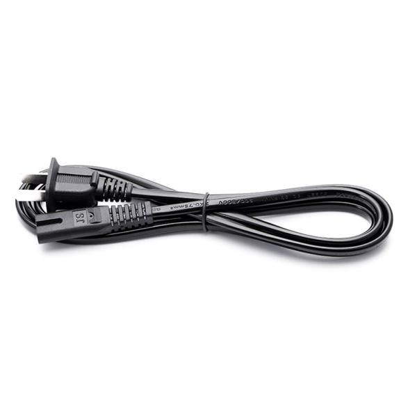 Deluxe 10A/16A 125V 2pin  black  power cable  0.5m1m2m3m copper power cord