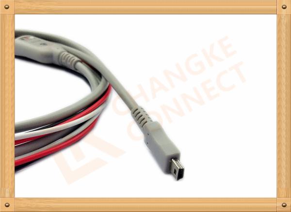 3 Leads Clip One Piece ECG Patient Cable with Copper Conductor Material