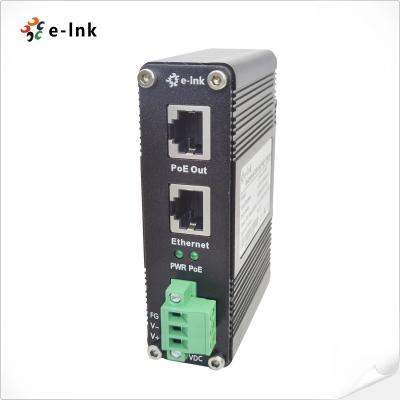 Adaptador 80~320VDC da fonte do poder superior do gigabit 30W do injetor 2-Port RJ45 do ponto de entrada do trilho do RUÍDO