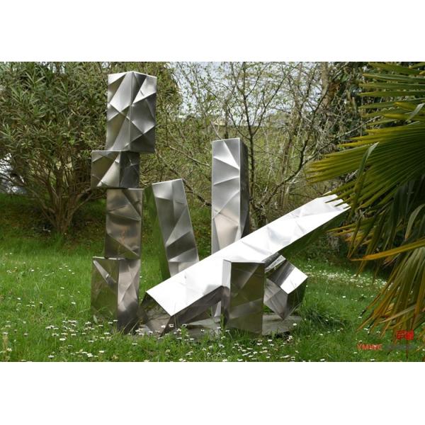 Artistic Installation Large Outdoor Abstract Stainless Steel Sculpture for Home Decor