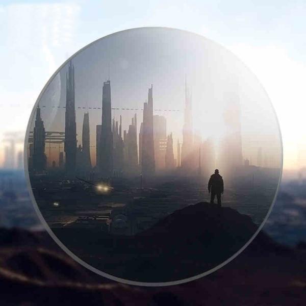 65/70MM Dia Anti Glare Lenses , UV400 1.61 Photochromic Adaptive Lenses