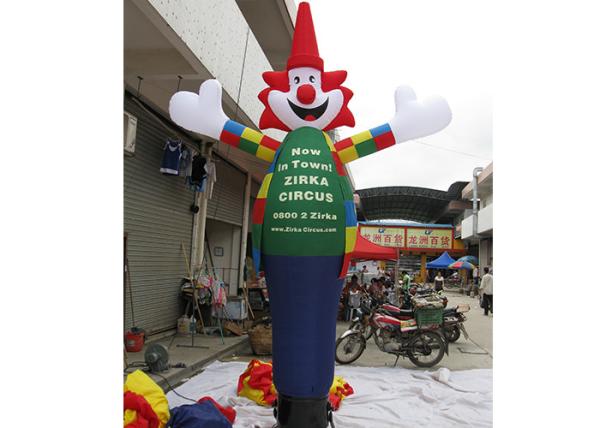 Durable Oxford Cloth Inflatable Air Dancer , Colored Dancing Man For Advertising