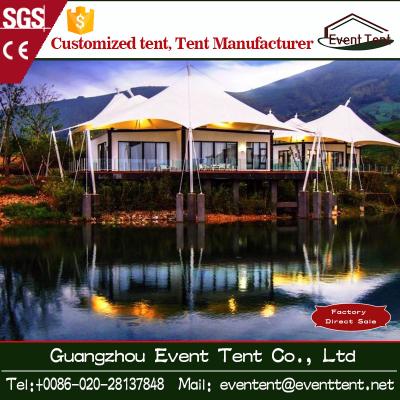 Outdoor Family Luxury Camping Tent 10x10 , Hot Dip Galvanized Steel Frame Tent
