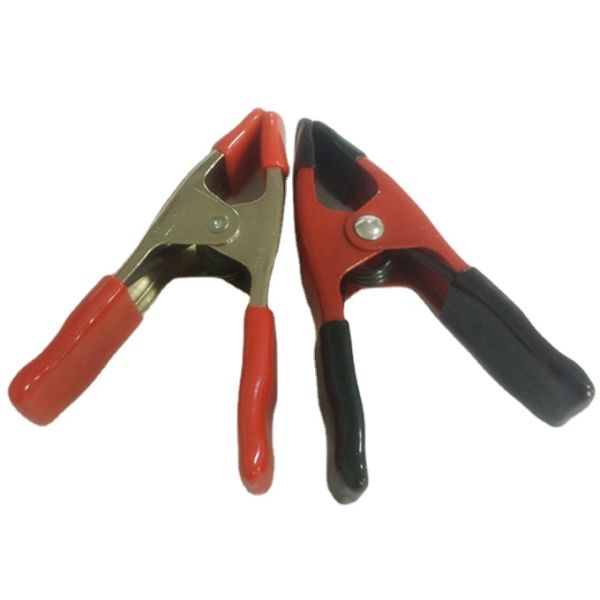 Convenient 6 INCH A-shape Metal Spring Clamps Red With Rubber Fitting Clips for Woodworking