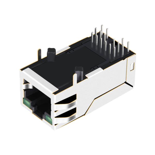 La etiqueta-para arriba femenina modular Rj45 12 de 0826-1G1T-23-F Rj45 Jack quita el corazón a 10/100/1000 base-T
