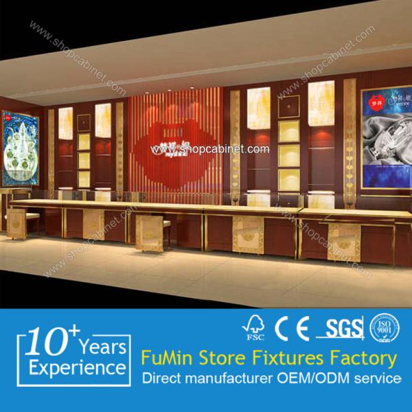 China Promotional jewelry display showcase