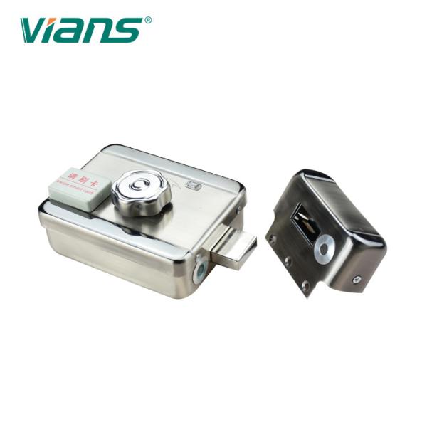 Intelligent Electric Rim Lock Fail Secure Single / Double Cylinder CE FCC Approval