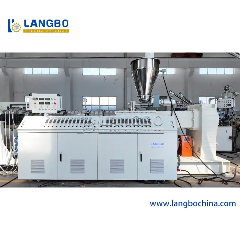 PVC Pipe Extrusion Line with Precision Calibration Multi-Size Production and Conical Twin Screw Extruder for UPVC Pipe Manufacturing