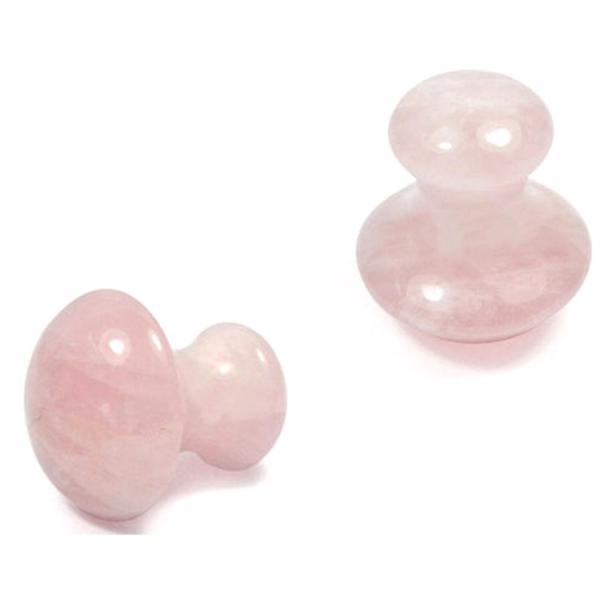Rosa Rose Quartz Mushroom Gua Sha Jade Stone Gua Sha do pescoço