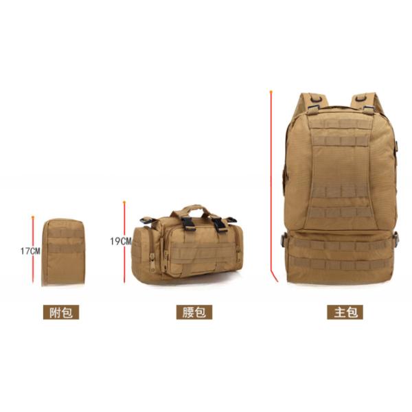 Sac à dos en tissu oxford 55L 600D étanche à l'eau et à l'humidité pour les activités sportives