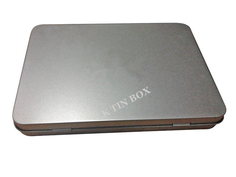 Window Hinged Gift Card Tin storage containers 221x162x25 mm