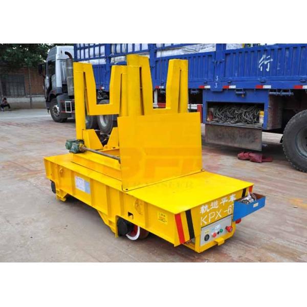 Planta de aço no carro de transferência do trilho, transporte de aço derretido motorizado de levantamento hidráulico do carro do trilho