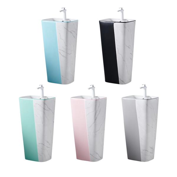 Freestanding Bathroom Sanitary Ware Basin Pedestal Vessel Vanity Sink