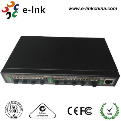 Modo multimodo/único do interruptor Unmanaged do cubo da fibra ótica de Gigabit Ethernet