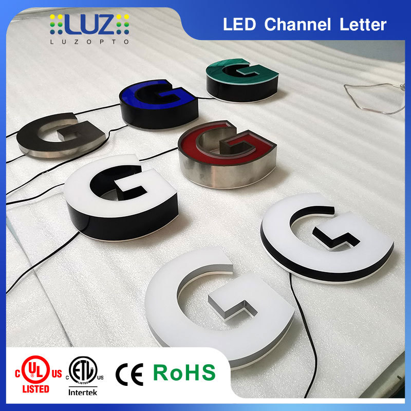 UL Listed 3D Frontlit and Halo Backlit LED Channel Letters for Business