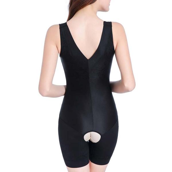 Black Nude XXL Full Body Shaper With Open Crotch 70% Nylon 15% Spandex