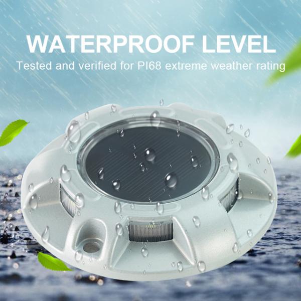 Aluminum Alloy Solar Deck Light For Outdoor Decoration IP67 Waterproof