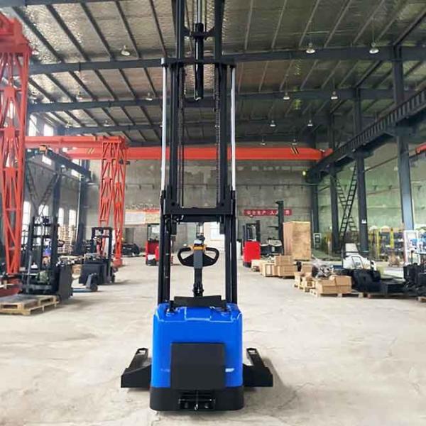 Standing Electric Straddle Pallet Stacker SGS Battery Operated Pallet Stacker
