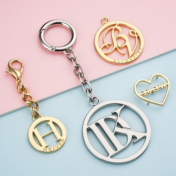 Rectangle Engraved Custom Metal Logo Nameplate Prevent Fade Surface for Handbags