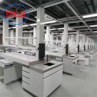 Bancos de laboratório versáteis Mobiliário de laboratório químico com caixa à prova de salpicos Cobertura de proteção bancadas fenólicas