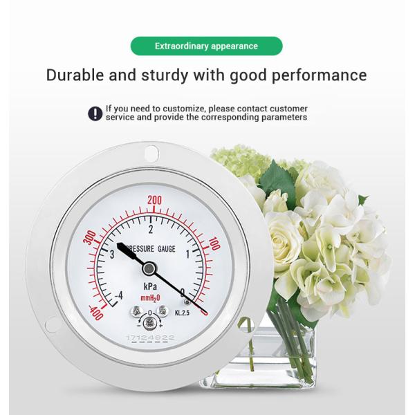 YE60ZTK U Clamp Capsule Manometer Pressure Gauge with High Accuracy Back Connection