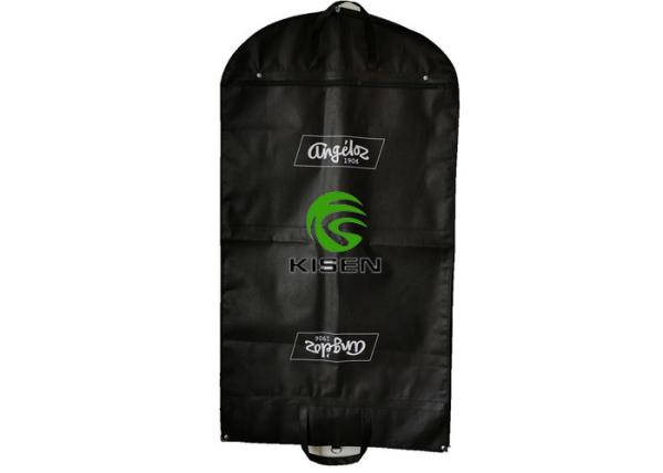 Recycled Wedding Dress Zippered Garment Bags With Pockets Silk Screen Printing