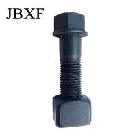 M8-M36 Bolt et écrous de chaussure de piste en acier au carbone Punch chaud Punch froid avec traitement de surface d'oxyde noir