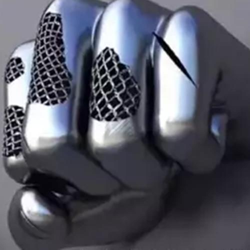 Stainless Steel Hand Fist Abstract Metal Sculptures For Wall Decoration