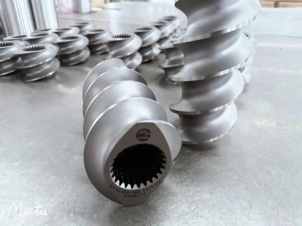 CTE extruder 2 Flighted Thansfer 3 Flighted Screw Elements for plastic Industry