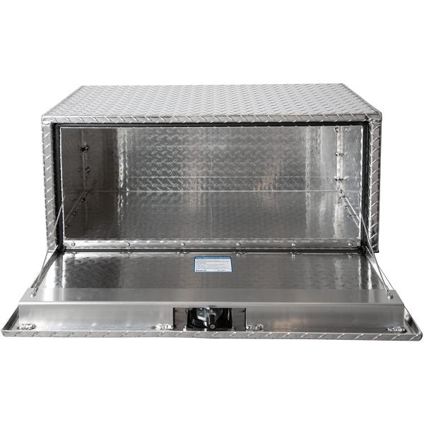 Diamond Pedal Aluminum Storage Cabinet Silver Aluminum Truck Box