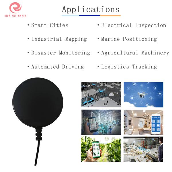 GPS L1 L2 L5 Automotive-grade GNSS RTK Antenna 1575.42 MHz 1227.60 MHz Dual 1176.45 MHz for NEV Autonomous Driving and Robotics