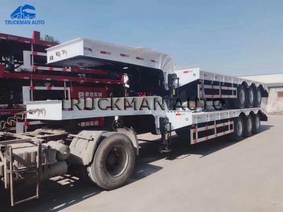 Baixo da cama reboque de 60 toneladas semi com o pneu 12.00r20 para o transporte de frete do longo-curso