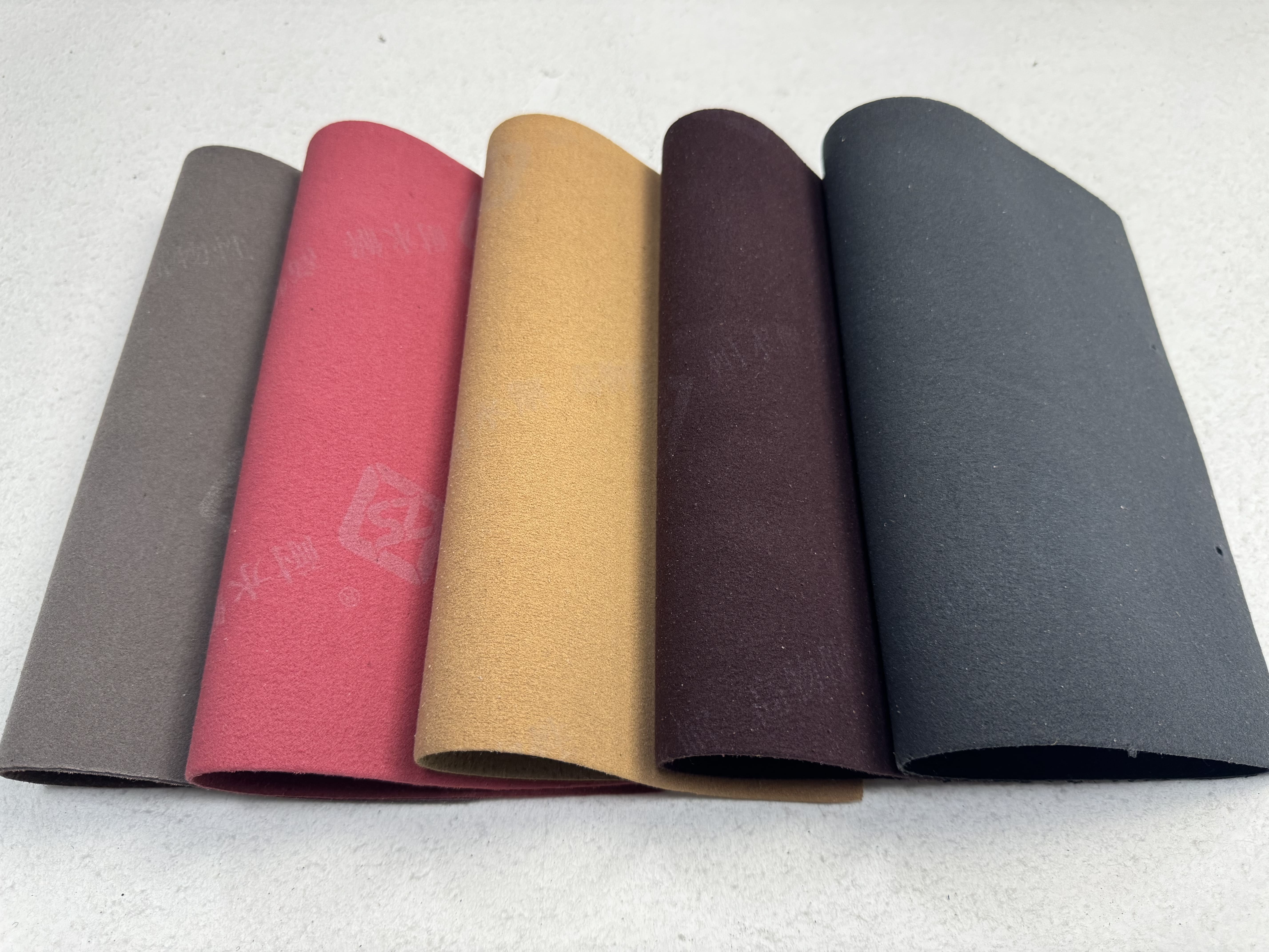 High-Quality Durable Synthetic PU Leather Double-Faced Suede Faux Leather for Shoe Lining Material