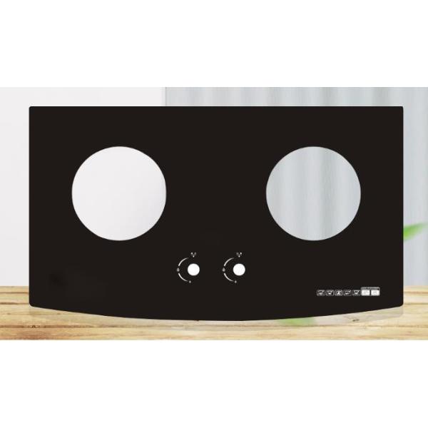 Black Printing Cooktop 3mm 4mm 5mm 6mm Gas Stove Tempered Glass