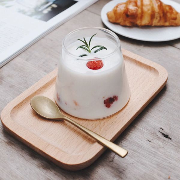 Transparent 450ML Single Wall Glass Cup Customized Color For Milk Coffee Juice