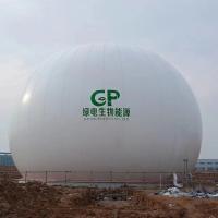 Contenedor de biogás de doble membrana montado en tierra de 0,7 mm-1,5 mm de espesor para energía renovable